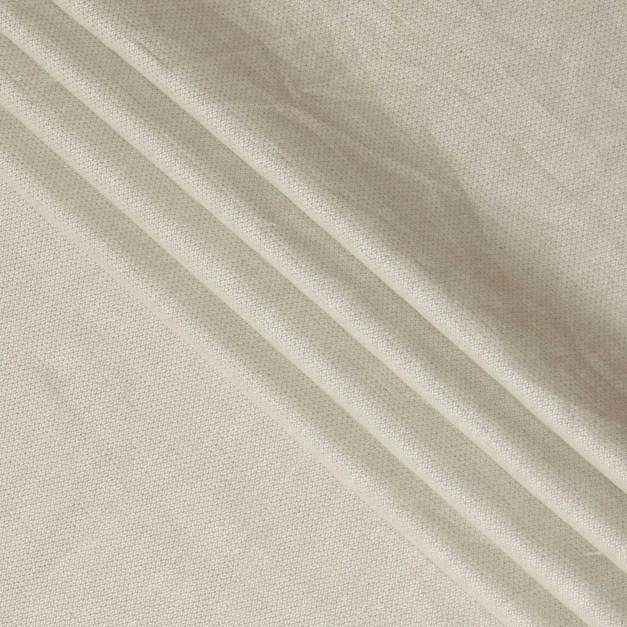 Beige Textured Thick Linen Fabric for Jacketing and Trousers, 150 cm Width-D20563